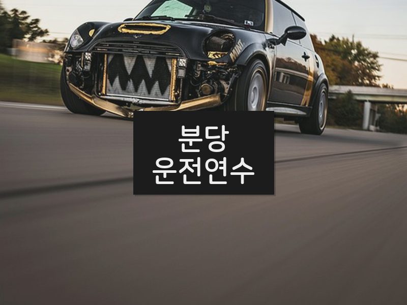 분당운전연수 후기