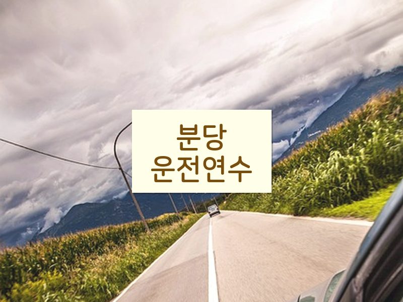 분당운전연수 후기