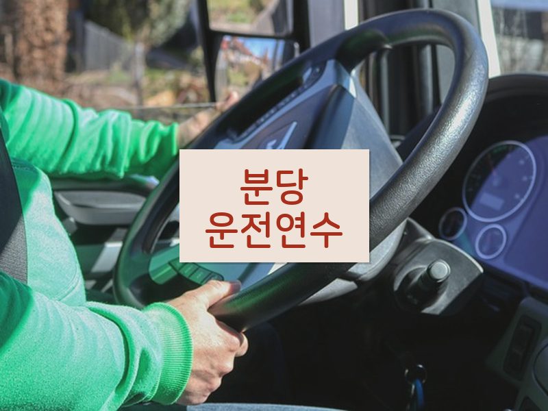 분당운전연수 후기