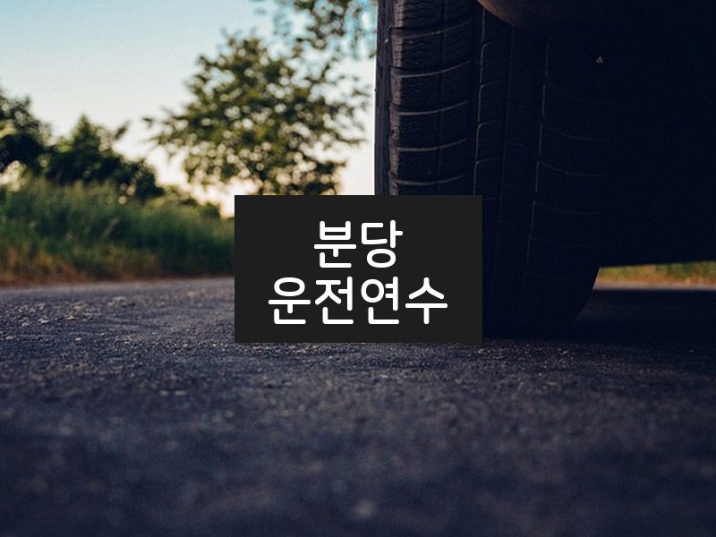 분당운전연수 후기