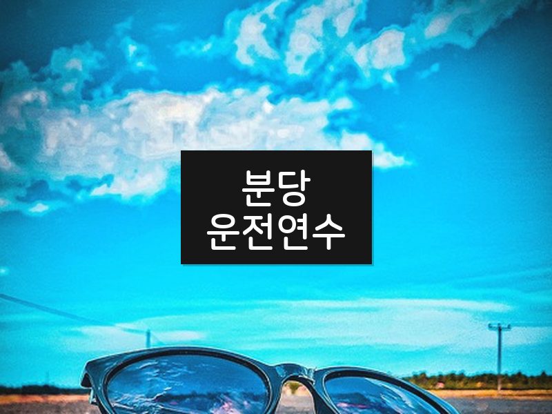 분당운전연수 후기