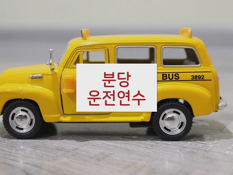 분당운전연수 후기