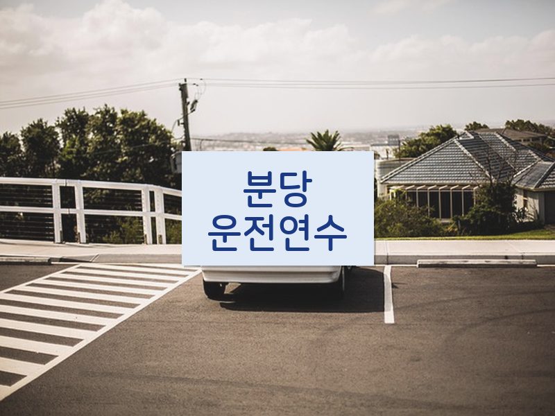 분당운전연수 후기