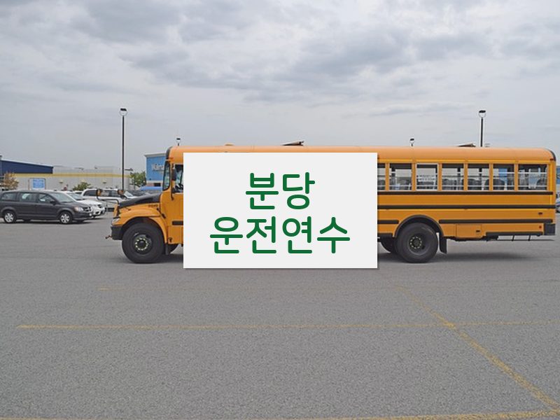 분당운전연수 후기