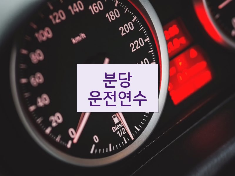 분당운전연수 후기
