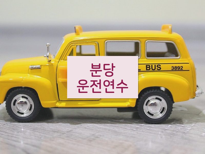 분당운전연수 후기