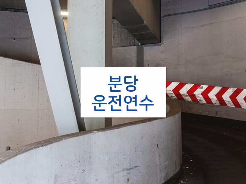 분당운전연수 후기