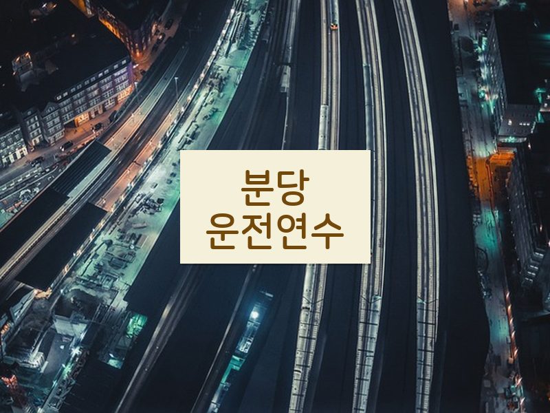 분당운전연수 후기