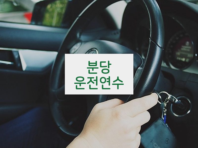 분당운전연수 후기