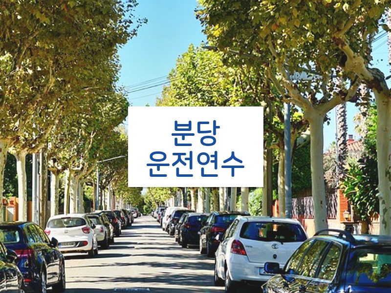 분당운전연수 후기