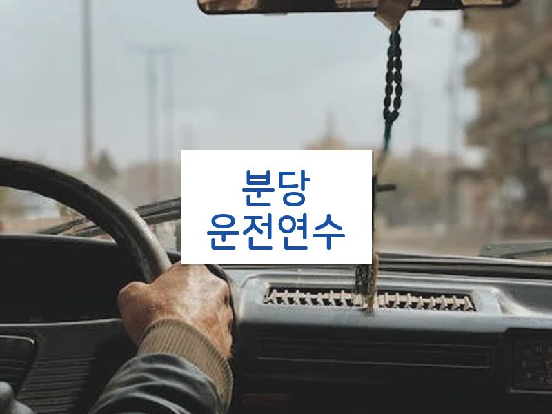 분당운전연수 후기