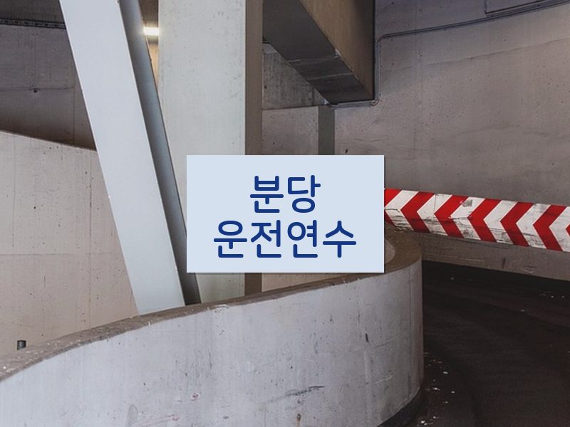 분당운전연수 후기