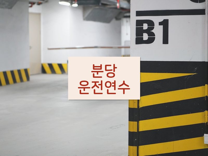 분당운전연수 후기