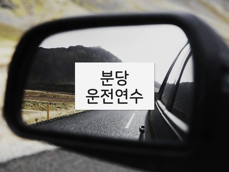 분당운전연수 후기