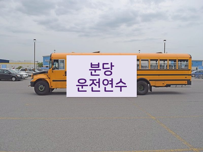 분당운전연수 후기