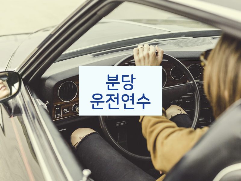 분당운전연수 후기