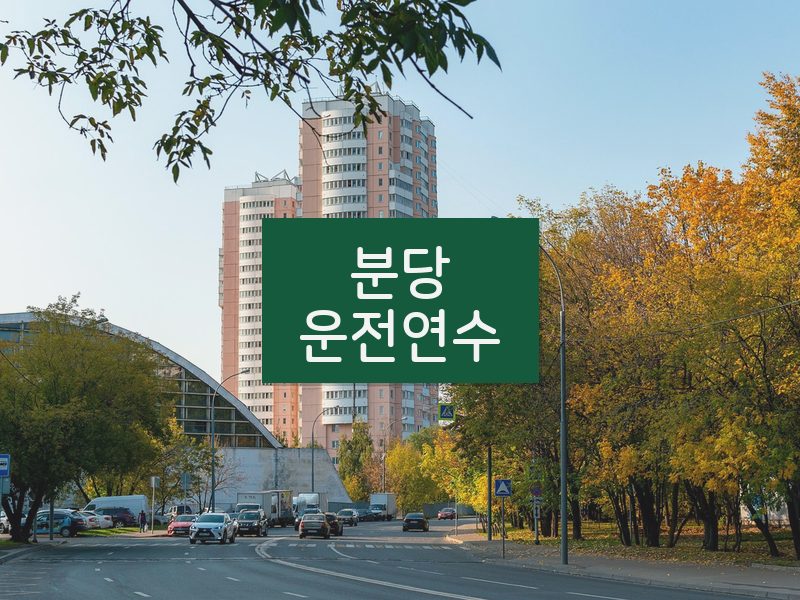 분당운전연수 후기