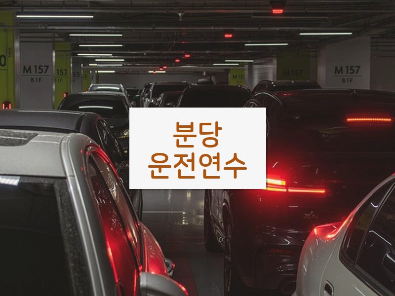 분당운전연수 후기