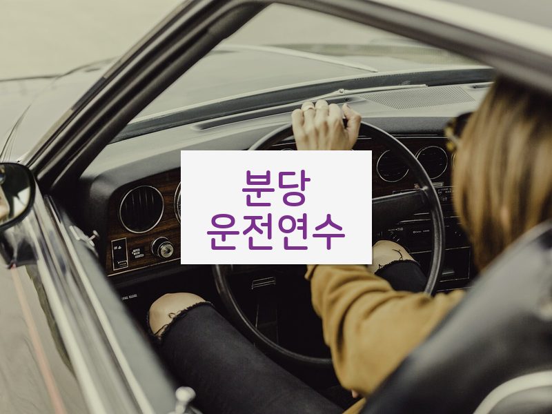 분당운전연수 후기