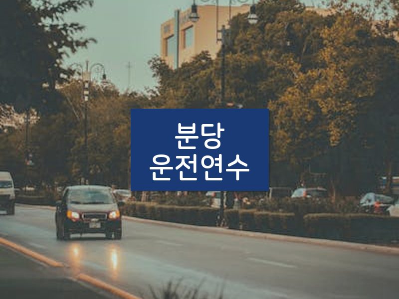 분당운전연수 후기