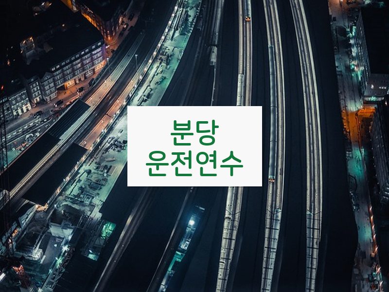 분당운전연수 후기