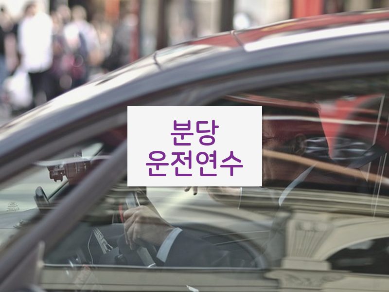분당운전연수 후기