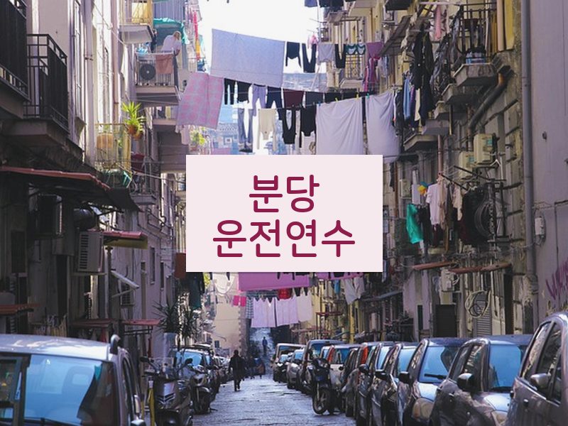분당운전연수 후기