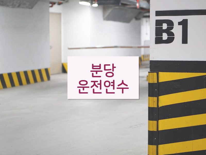 분당운전연수 후기