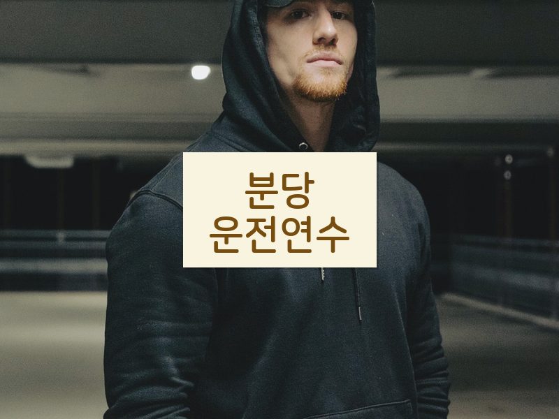 분당운전연수 후기