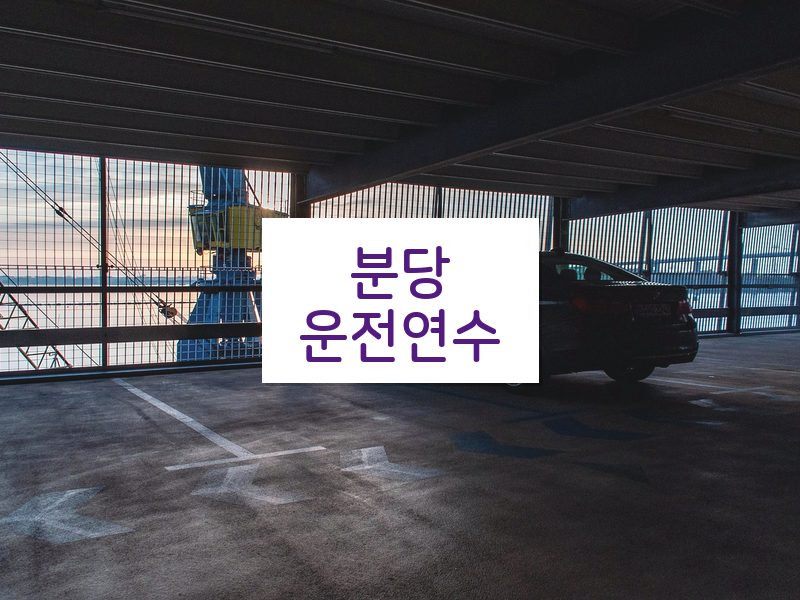 분당운전연수 후기