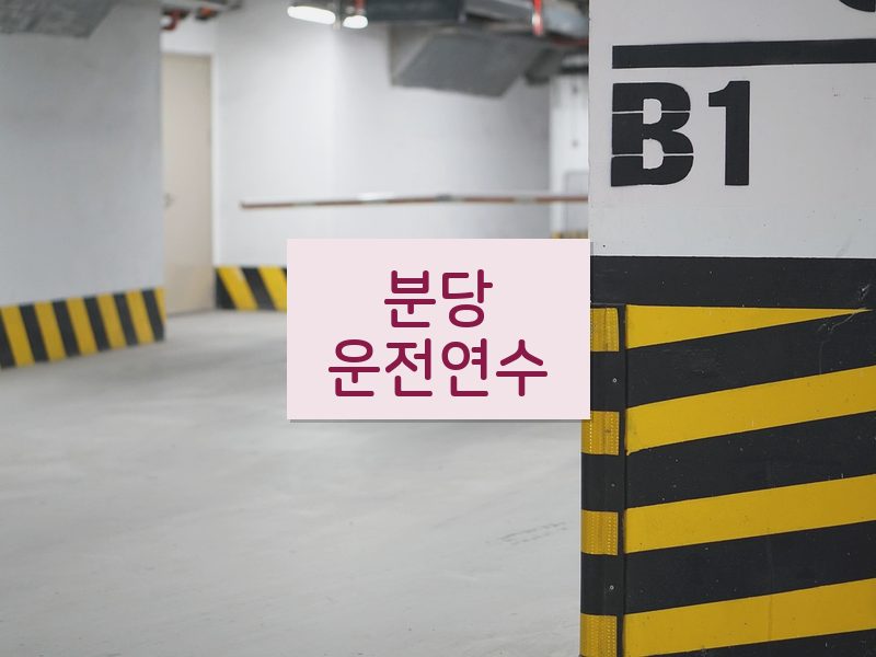 분당운전연수 후기