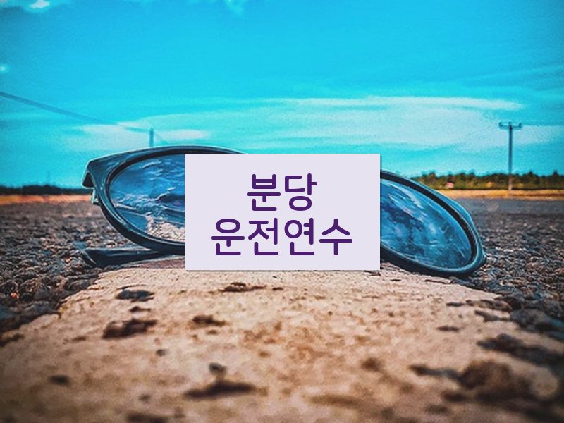 분당운전연수 후기