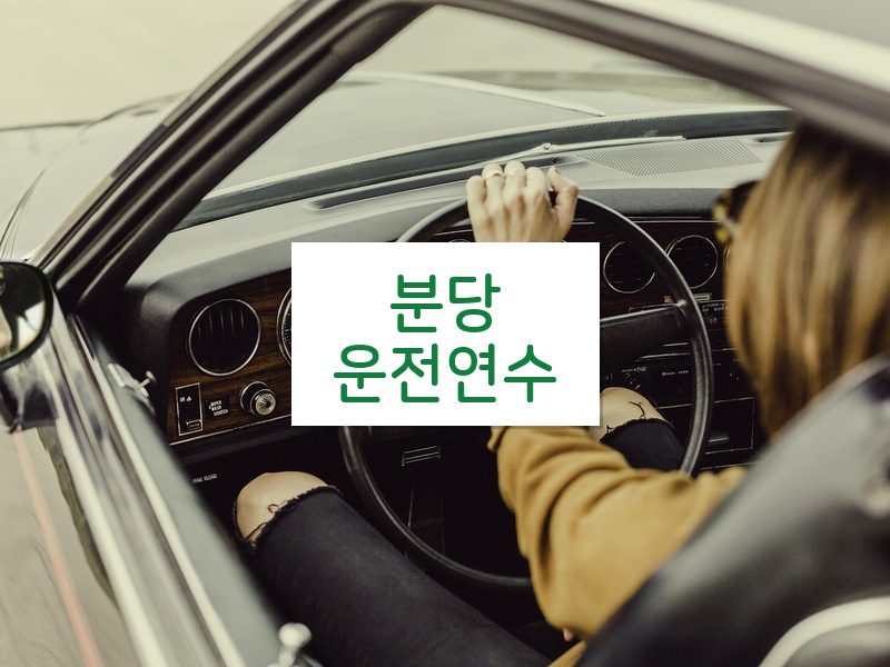 분당운전연수 후기