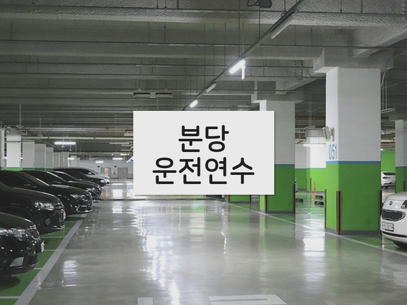 분당운전연수 후기