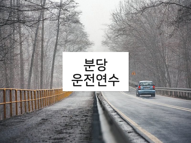 분당운전연수 후기