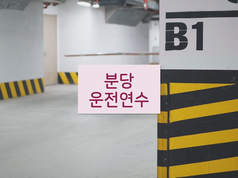 분당운전연수 후기