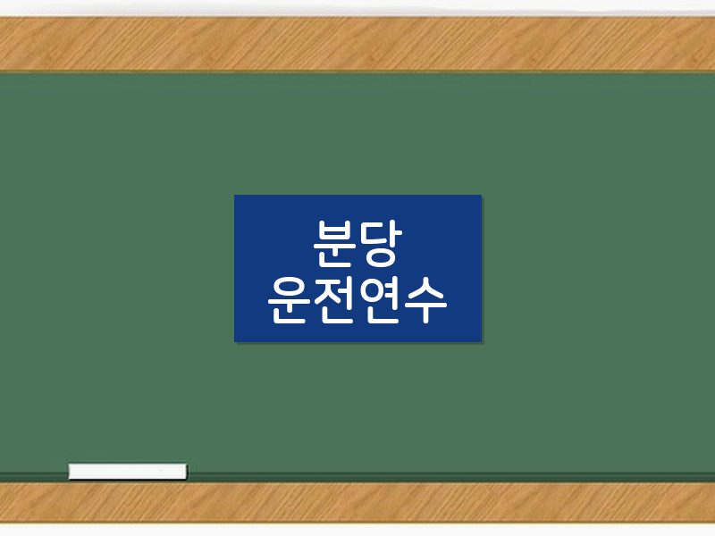 분당운전연수 후기