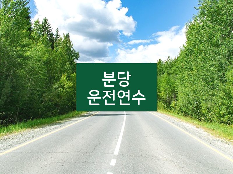 분당운전연수 후기