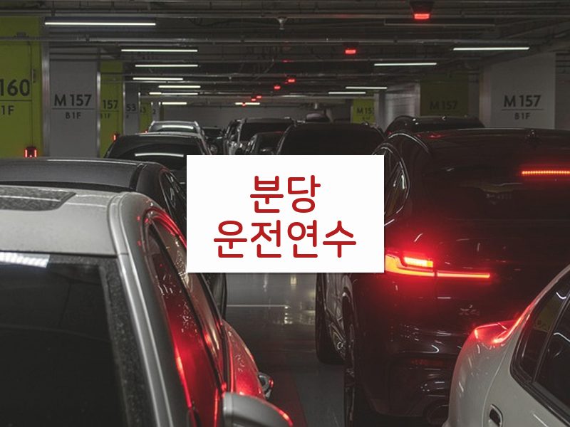 분당운전연수 후기