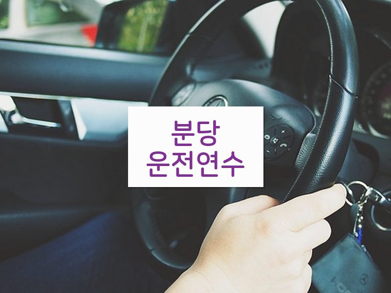 분당운전연수 후기