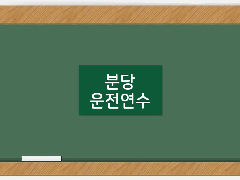 분당운전연수 후기