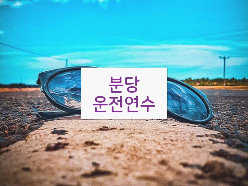 분당운전연수 후기