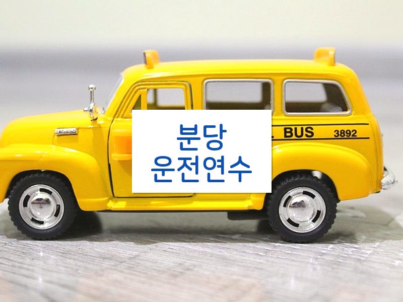 분당운전연수 후기