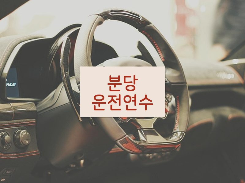 분당운전연수 후기