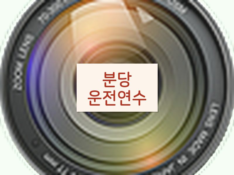 분당운전연수 후기