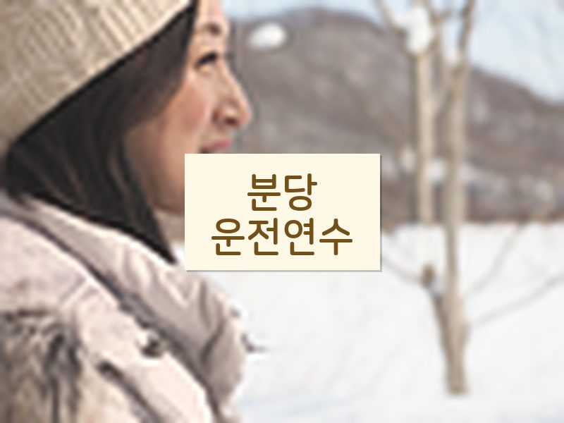 분당운전연수 후기