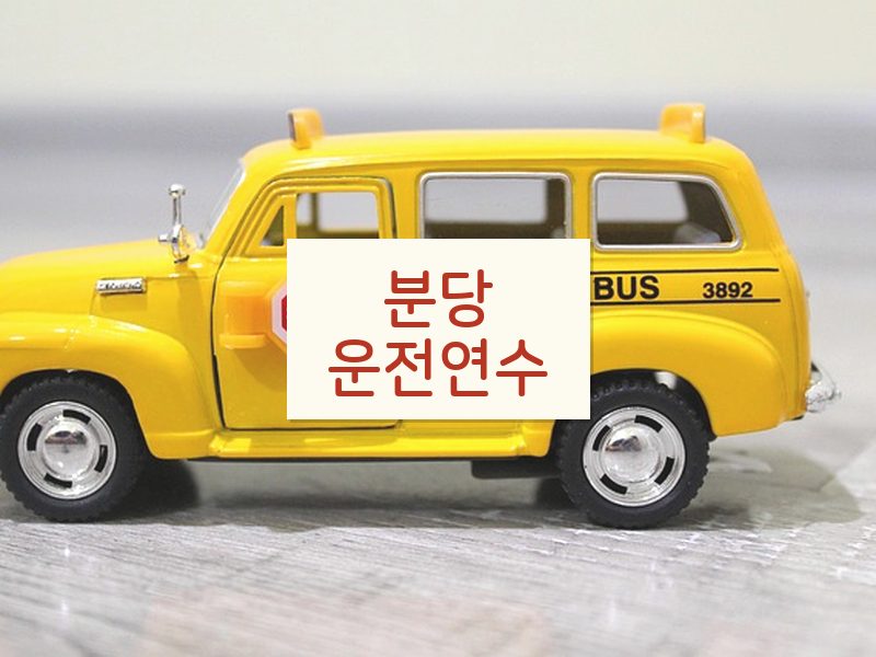 분당운전연수 후기