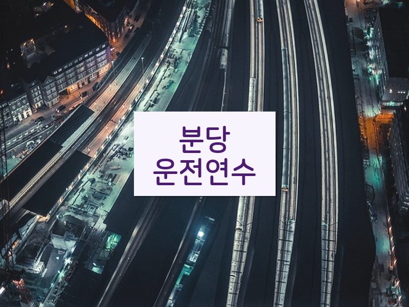 분당운전연수 후기