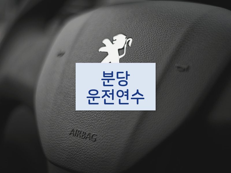분당운전연수 후기