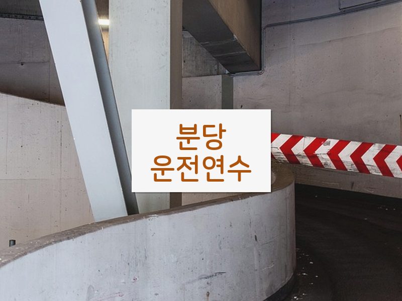 분당운전연수 후기